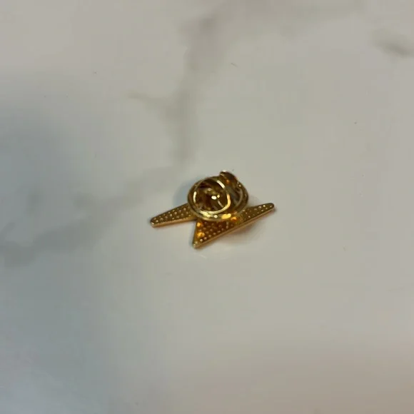 Yellow Lightning Bolt Enamel Pin - Picture 2 of 2